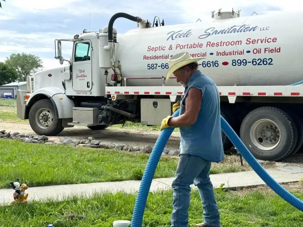 Truck offering Septic services in Cody WY