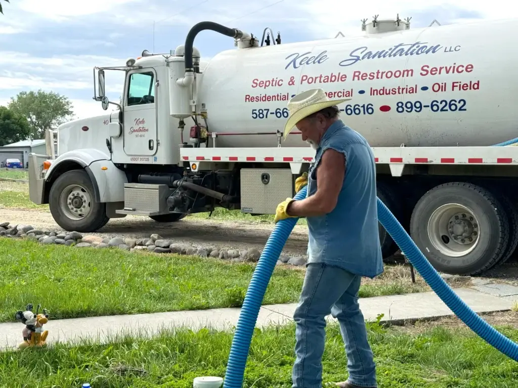 Truck offering Septic services in Powell WY